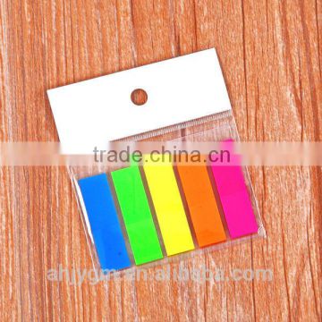 Square Shape PET Film Color Adhesive Index Marker/Sticky notes