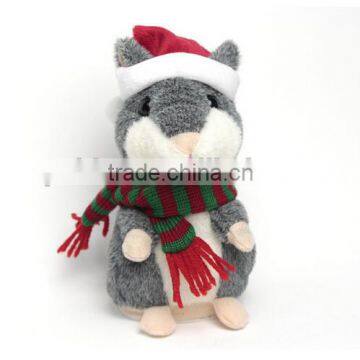 2015 Promotional Products for Kids Talking Repeat Plush Hamster,mini Cute Speaking Recording Hamster, Repeat What You Say