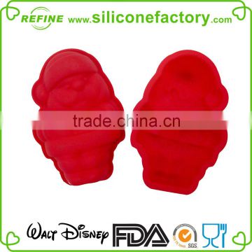 2015 Christmas gift Silicone Santa Claus baking molds