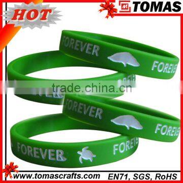 Bulk cheap silicone wristbands /personalized silicone bracelet / rubber bracelet