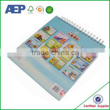 gold supplier high quality cheap price table calendar printing on demand for sale with glossy lamination