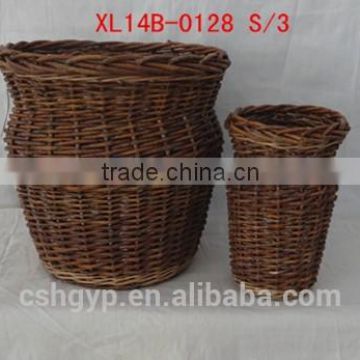 unpeeled willow basket