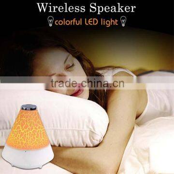 Factory direct supply!Hot Portable LED Light Stereo Wireless Bluetooth Speaker For Smartphone Tablet Night