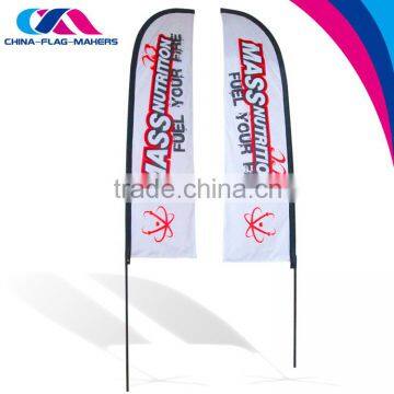 Wholesale Cheap Custom Outdoor Feather Beach Flag photo-3