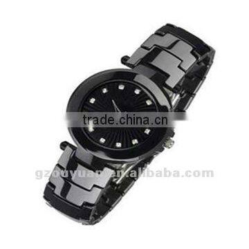 fashion Wristwatch, black ceramic wristwatch