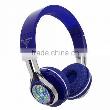 Metal Foldable Headband Style with FM TF EQ function Wireless Bluetooth Headset shenzhen with factory price