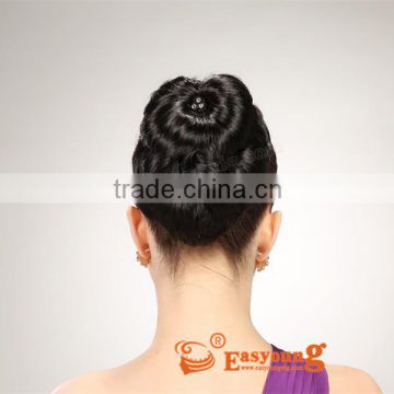 Wholesale hair accessories for bride,fakes black with curly hair