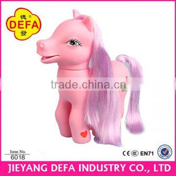 2014 New Arrival Musical Light Toy Small Toy Plastic Horses Pony Horse Toys