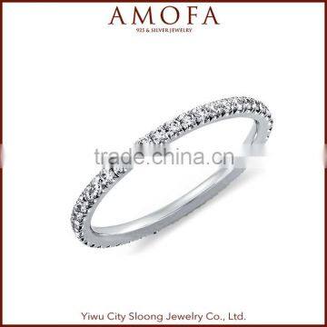 Korean Style Latest Design Silver Wedding Ring