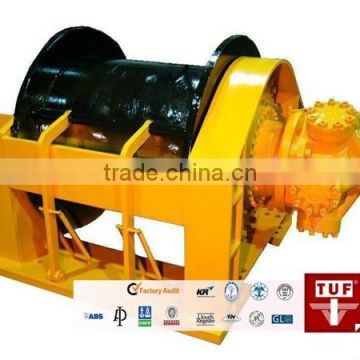 Marine hydraulic winch