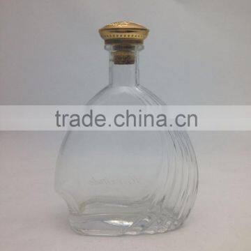 700ml Empty Vodka Glass Bottle with Cap