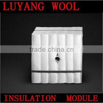 refractory aluminum silicate ceramic fiber module with anchor