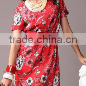 Pretty Steps 2016 High quality women floral printed summer dress. casual dress