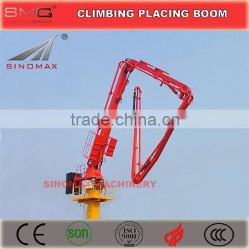 Separate 28m 32m 33m Floor Elevator Shaft Well Climbing Concrete Placing Booms for sale in Dubai in Abu Dhabi in UAE.