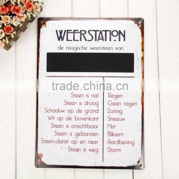 vintage embossed tin sign blackboard