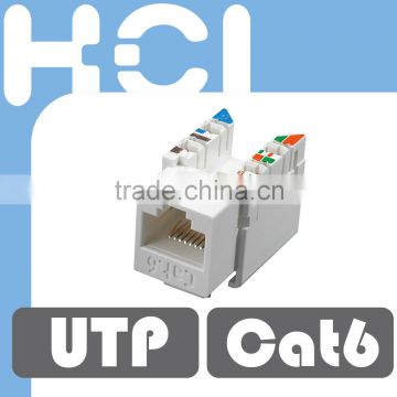 Network Solution Category 6 3P Connecting Hardware RJ45 UTP Keystone Jacks