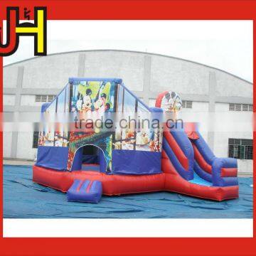 CE&SGS Certification 0.55MM PVC Tarpaulin Material Mickey Mouse Inflatable Slide Bouncer For Sale photo-2