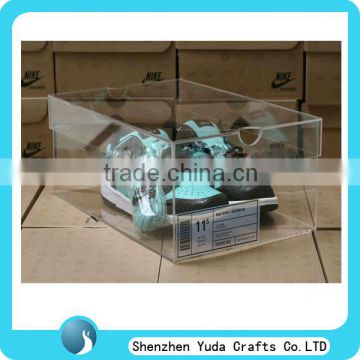 acrylic shoe box,acrylic football boot display case,sneaker shoe box