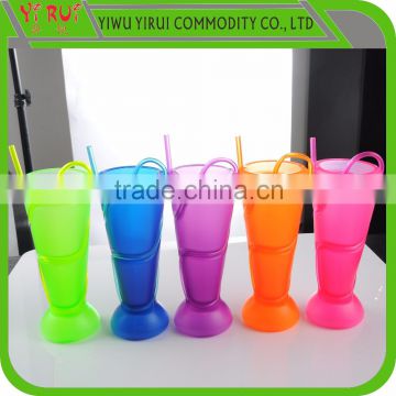 colorful food grade crazy drinking straw cup