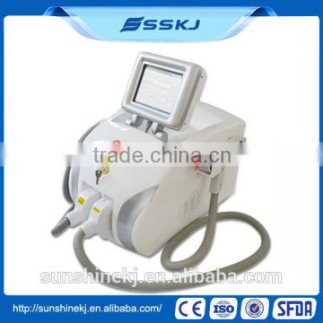 Professional Salon Use Portable Acne Removal Ipl+e-light+rf+nd Yag Laser