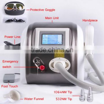 F12 Medical CE approved pigment removal skin whitening q-switch laser 1064nm/532nm/black doll ng yag laser