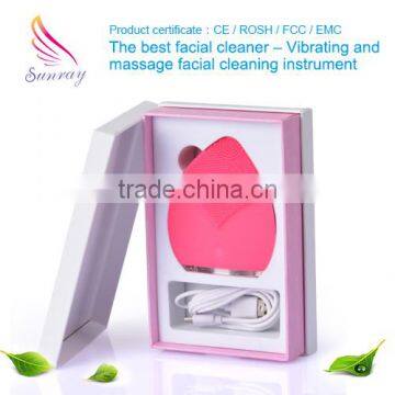 Home Use Manual Ultrasonic Cleaner Facial Brush