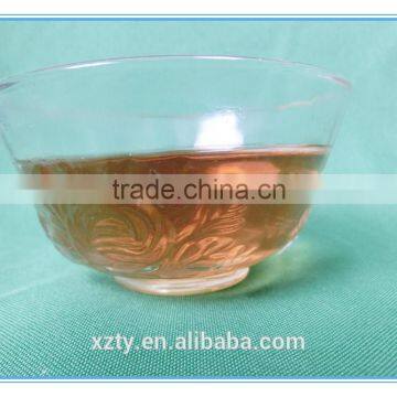 220 ml Round White Glass Bottom Have Flowers Patterns Glass Bowls