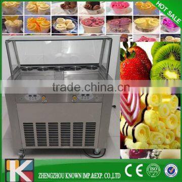 Square Fried Ice Cream Pan Ice Cream Machine 110V /220V