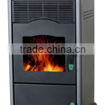 Home use indoor wood pellet burning stove