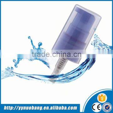 18/410 outside spring pump transparent cream pump 18mm plastic treatment pump