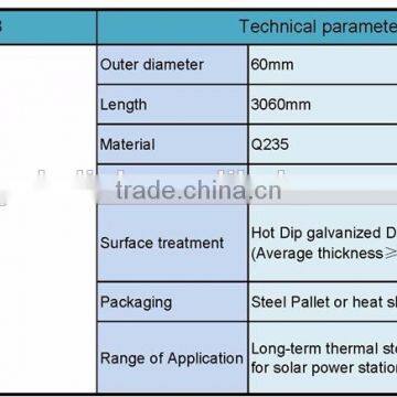 Carbon Steel Screw Pile Exchange Rods for Solar Power Stations photo-5
