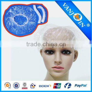 Disposable Clear Waterproof Hat Home Shower Bathing Elastic Cap photo-2