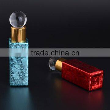 6ml Empty UV Crackle Colored Rectangular Shape Perfume Glass Bottles With Glass Stick Stopper for Essential Oil photo-3