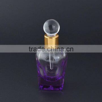 MUB New Arrived 17ml Coloreed Unique Shape Empty Glass Dropper Attar Bottle With Glass Stick Cap photo-5