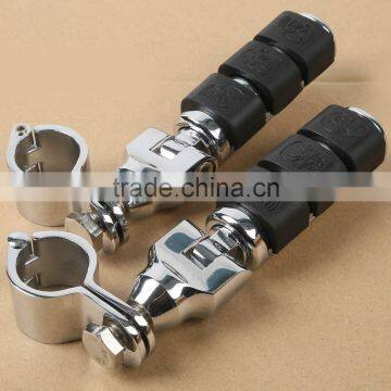 New Chrome Front Footrest Foot Pegs 30mm photo-4