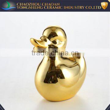 gold rose giant duck, child toy for home decoration with customized