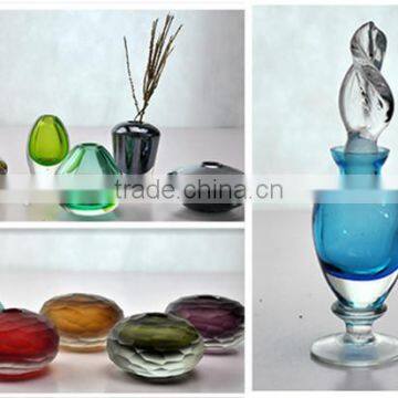 Newly Designed Aroma Rattan Reed Diffuser Glass Bottle With Rattan Sticks photo-2