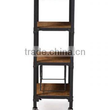 Rustic Industrial Style Mobile Shelf for Kitchen photo-2