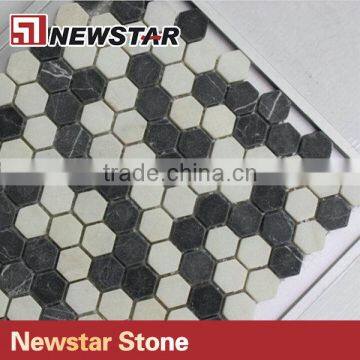 Newstar Bathrooms Shower Tile Design Marble for Flooring Mosaic photo-3