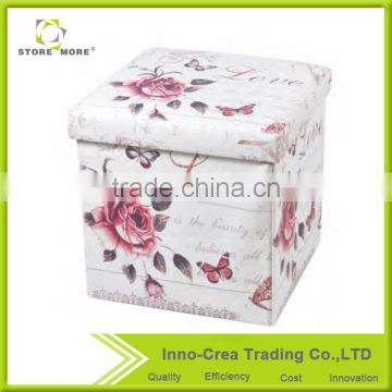 Hot Sale Latest Design PVC Printing Small Ottomans