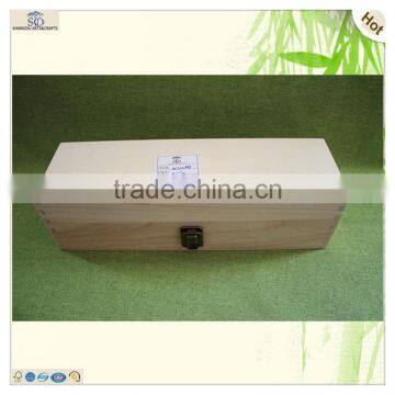 Fashion Handmade Unique Design Logo Wooden Wine Gift Box photo-4