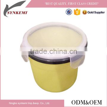 Round shaped silicone food container