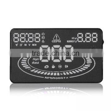OBD2 Car Multi-color New HUD Head Up Display System 5.5 Inch HUD E300 Display Local Time photo-2