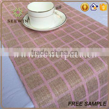 Awards Banquet Table Runner Moisture-Absorbent Recycle Jute Fabric photo-2