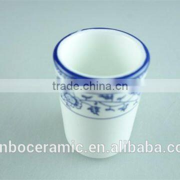 Stock Cheap Blue & White Porcelain Cup, Japanese Restaurant Drinking Cup , Tea Cups photo-2