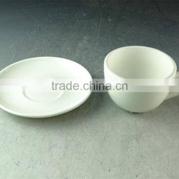 Cheap White Ceramic Coffee Cup With Saucer Set in Stock for Wholesale photo-2
