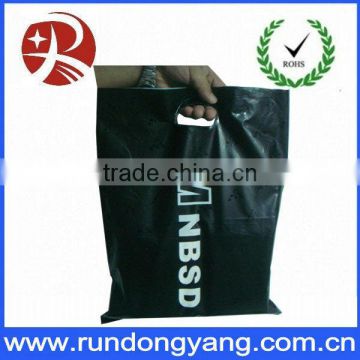 Custom Printed wholesales plastic die cut shopping bag