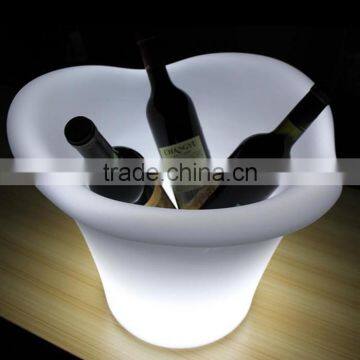 Buckets Type acrylic plastic led light ice bucket