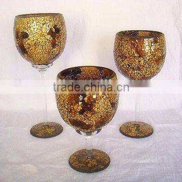 Set 3 High Quality Goblet Wedding Centerpieces photo-3