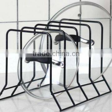 4 Compartments Kitchen Cutting Board And Pot Lid Storage Rack photo-2